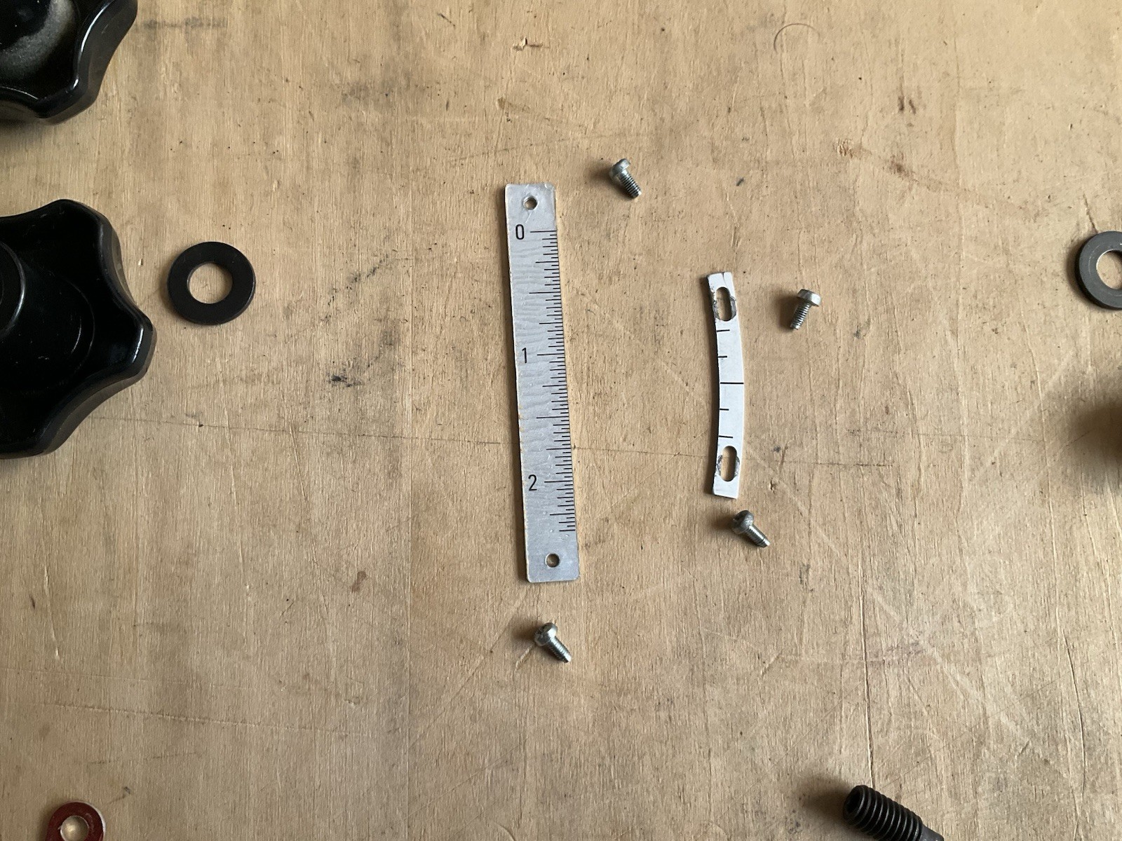 Inca Major 250/259 Table Saw Knob And Height/Tilt Scale Replacement Set