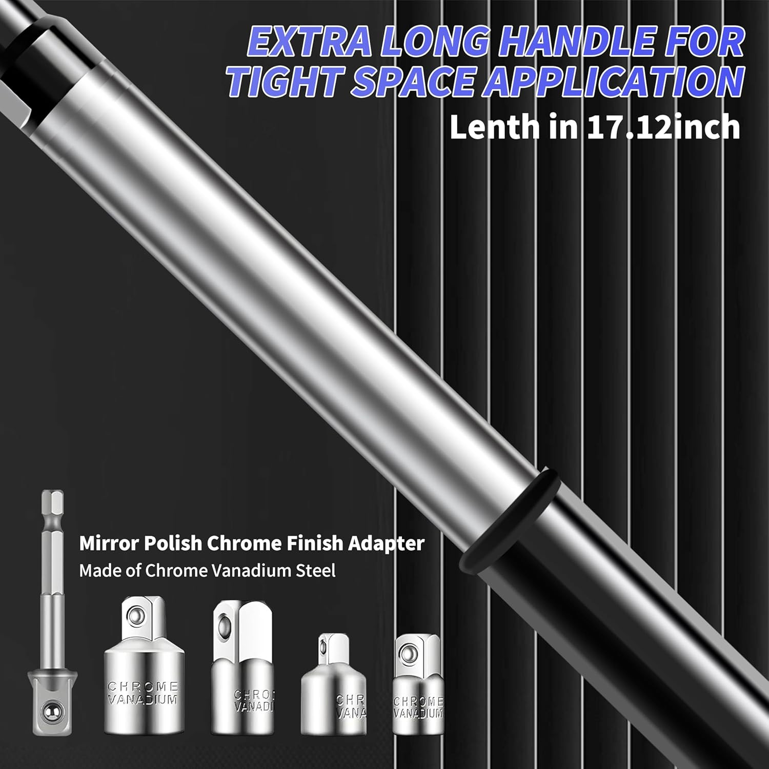 1/2“ Offset Extension Wrench Impact for Electric Drill,Electric Ratchet Wrench