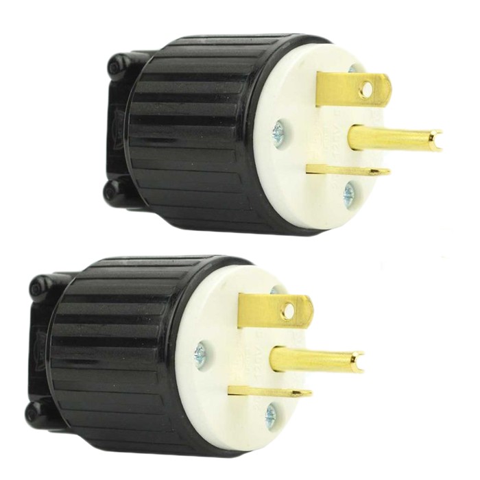 Superior Electric (2 Pack) Plug 3 Wire, 20 Amps, 125V, NEMA 5-20P – YGA021-2PK
