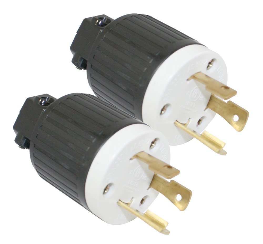 Superior Electric (2 Pack) Twist Lock 30 Amps, 250V 3-Wire Plug – YGA017-2PK