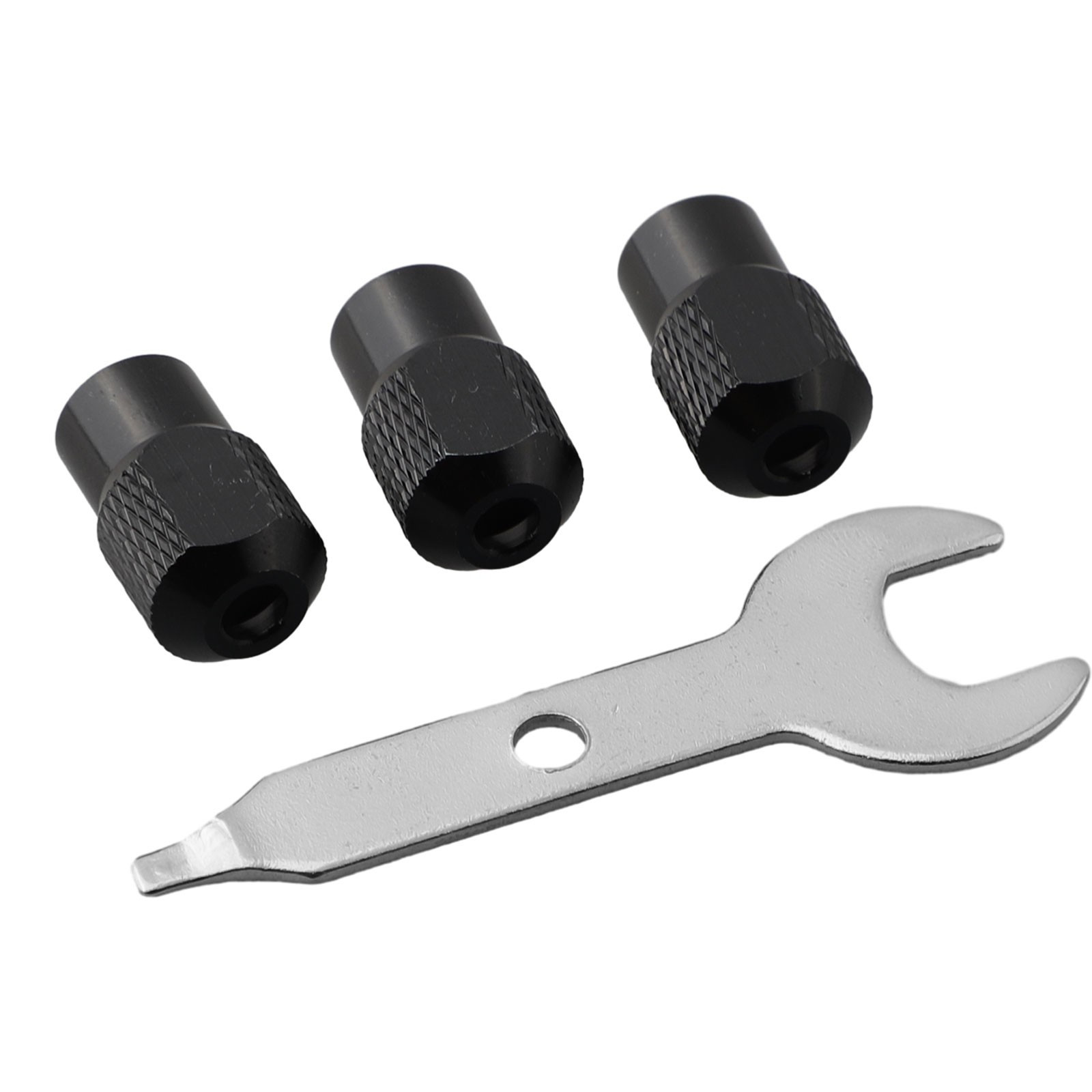 for MINI Drill Chuck M8X0.75mm Chuck Nut Accessories + Wrench Rotary Tool X4 Pcs