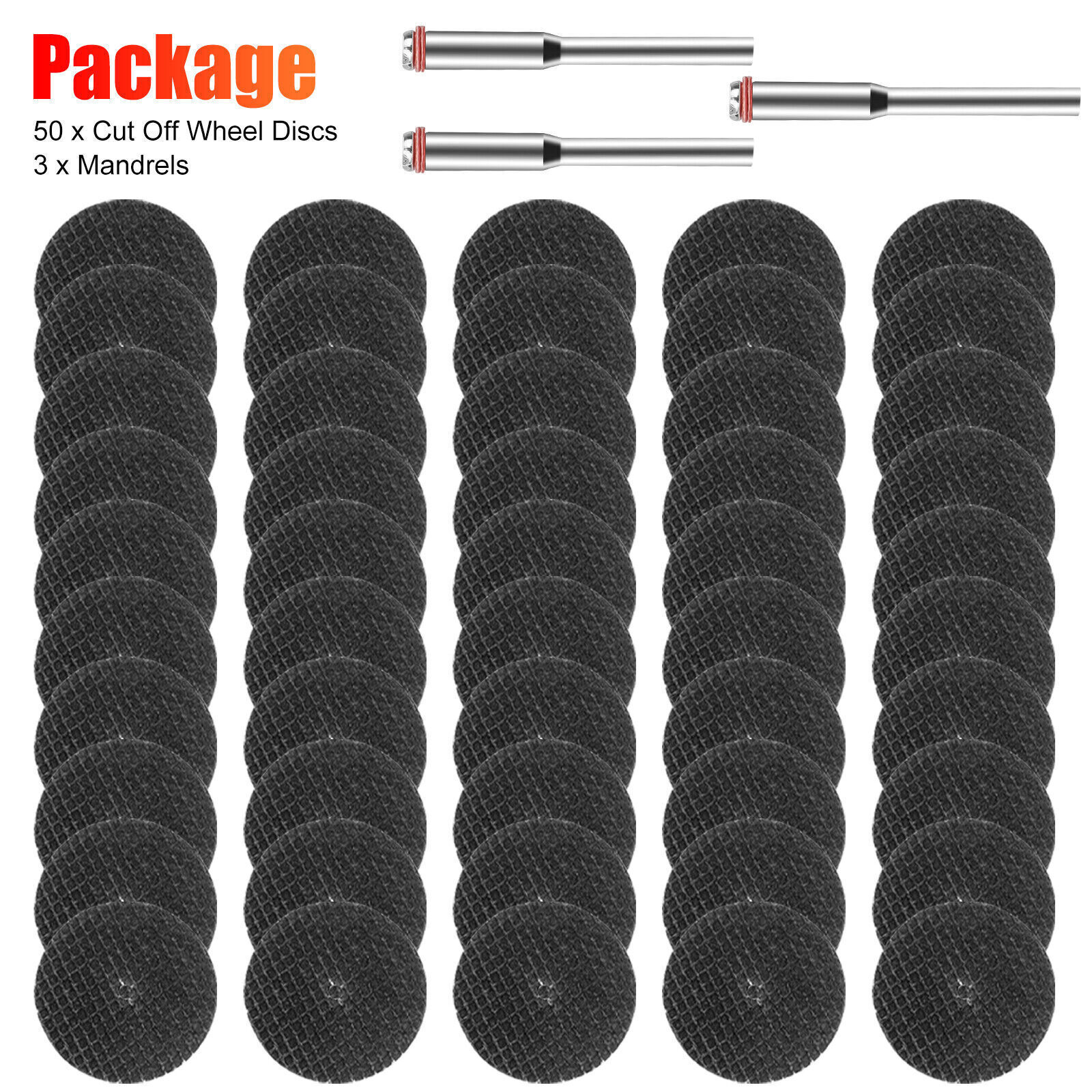 53/106x Mandrel Fiberglass Reinforced For Dremel Cut Off Wheel Rotary Discs Saw