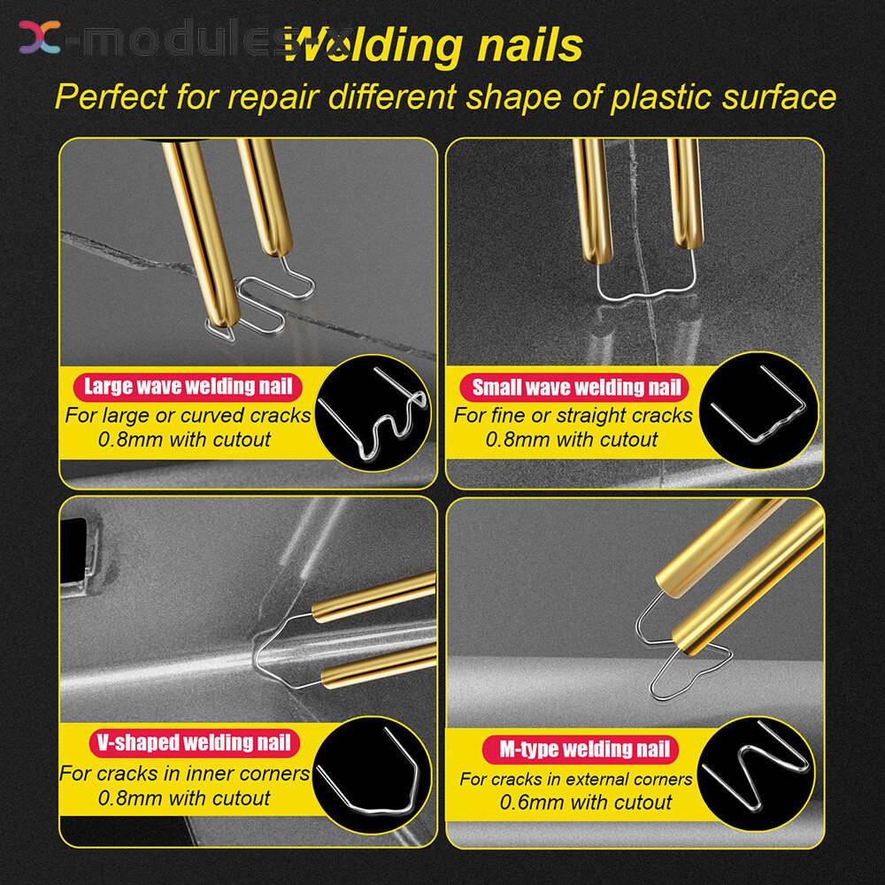 Hot Stapler Plastic Welding Machine Mini 100W Heat Gun Car Soldering Repair Tool