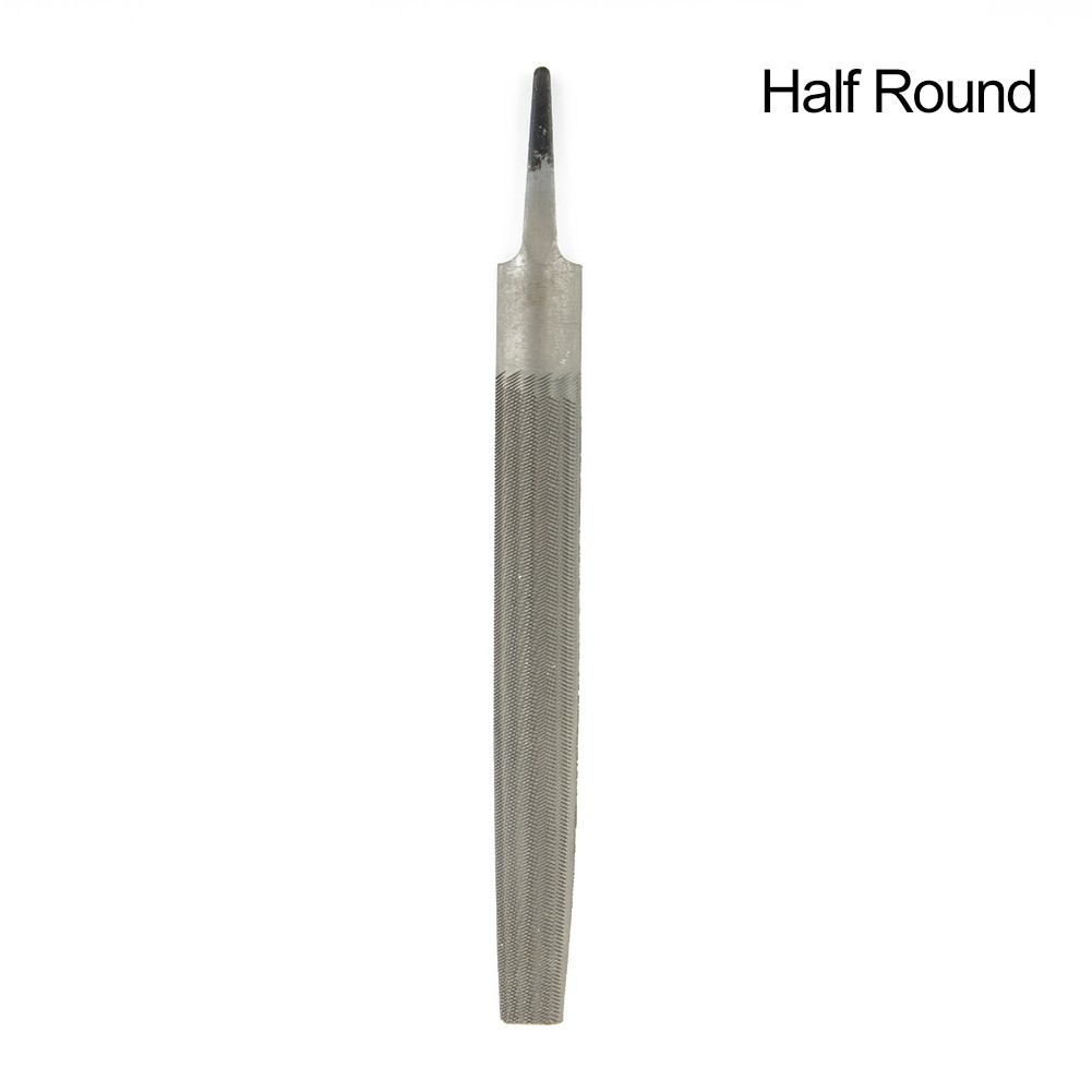 6Inch 150mm Steel Files Without Handle Round Half-Round Triangular Square Flat