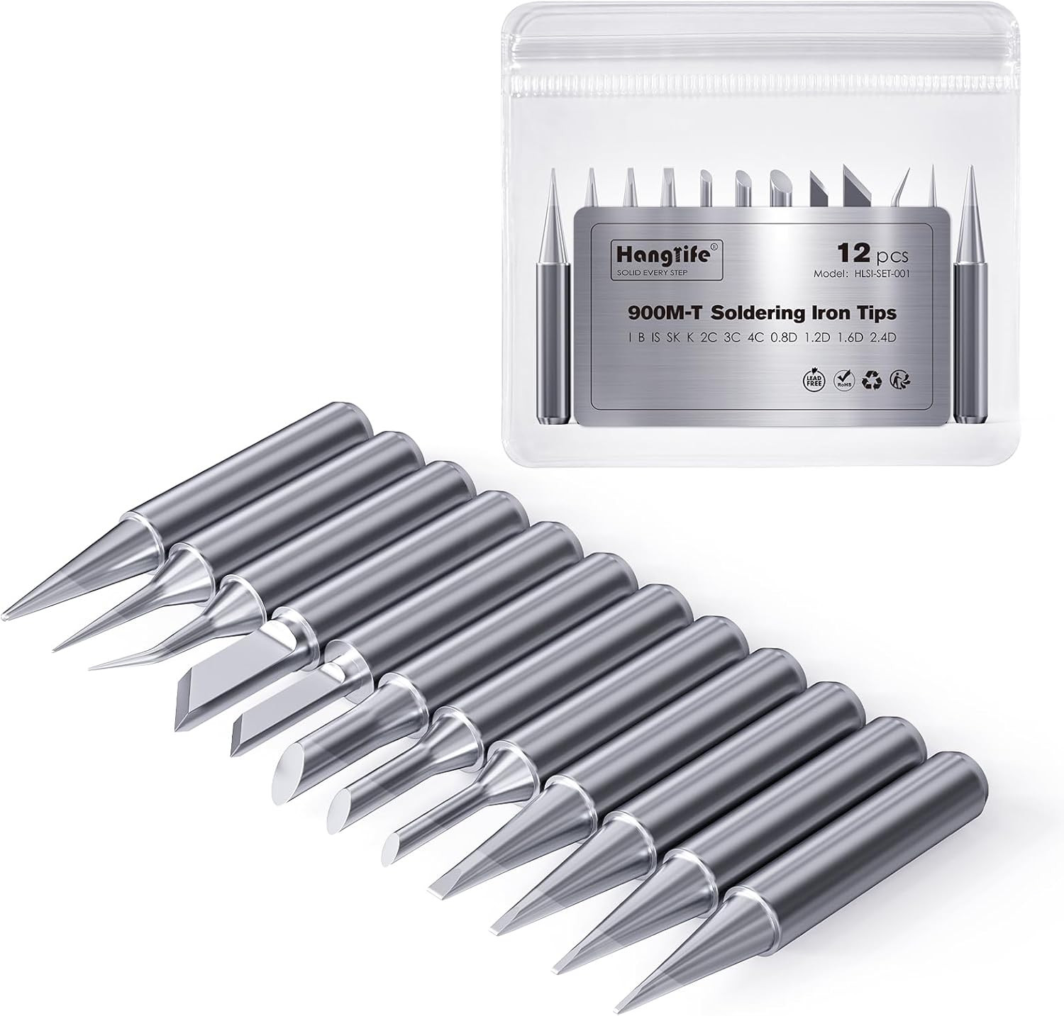 900M Soldering Iron Tips for Hakko, Yihua, Atten, Quick, Ryobi