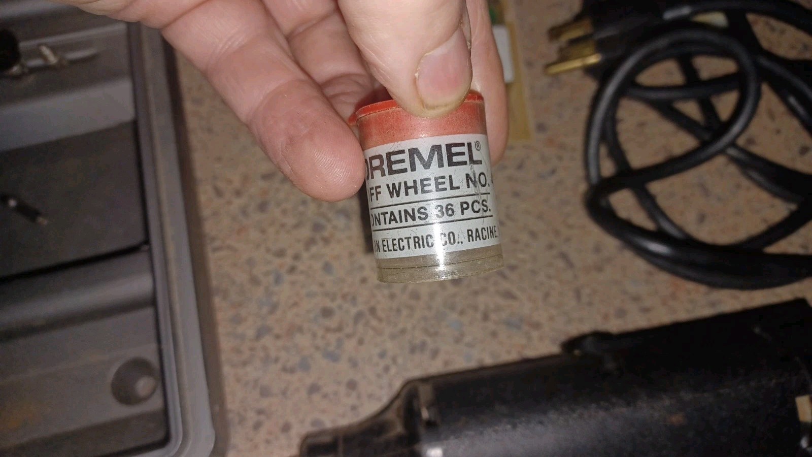 Vintage WORKING Dremel #370-6 Solid State Variable Speed Moto-Tool W/ Misc. Bits