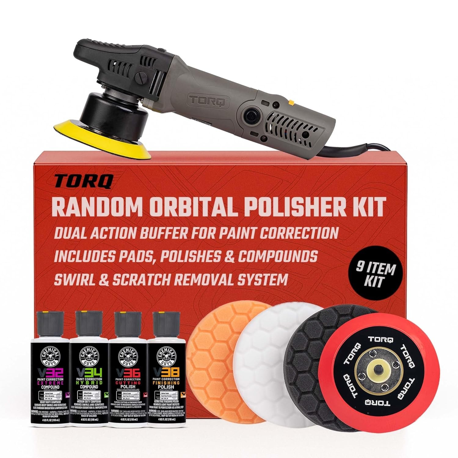 Chemical Guys TORQX Polisher Kit 9pc