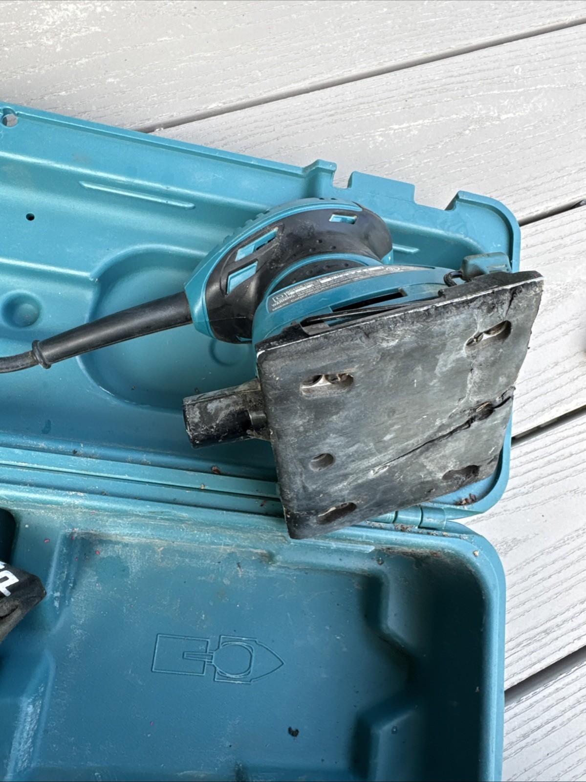 Makita BO4556K 1/4 Sheet Finishing Sander with Tool Case Used Good Condition