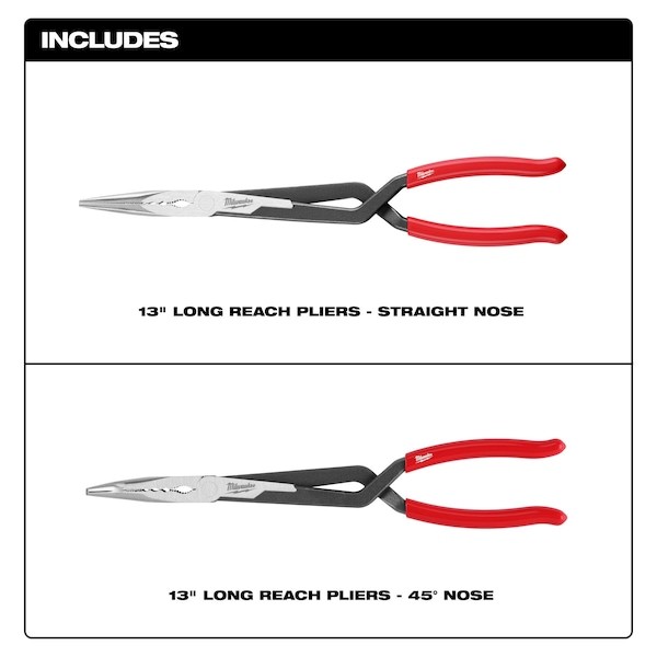 Milwaukee Tool 48-22-6542 Long Reach Pliers Set, Needle Nose, 3&Prime;
