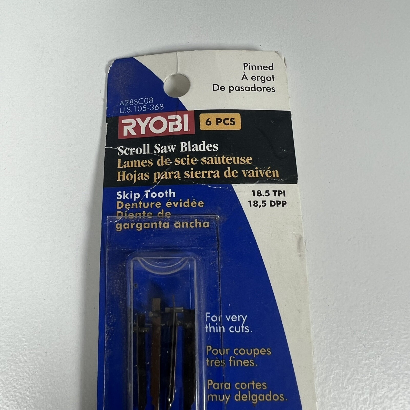 RYOBI Skip Tooth Scroll Saw Blades Pack of 5 PCS A28SC08