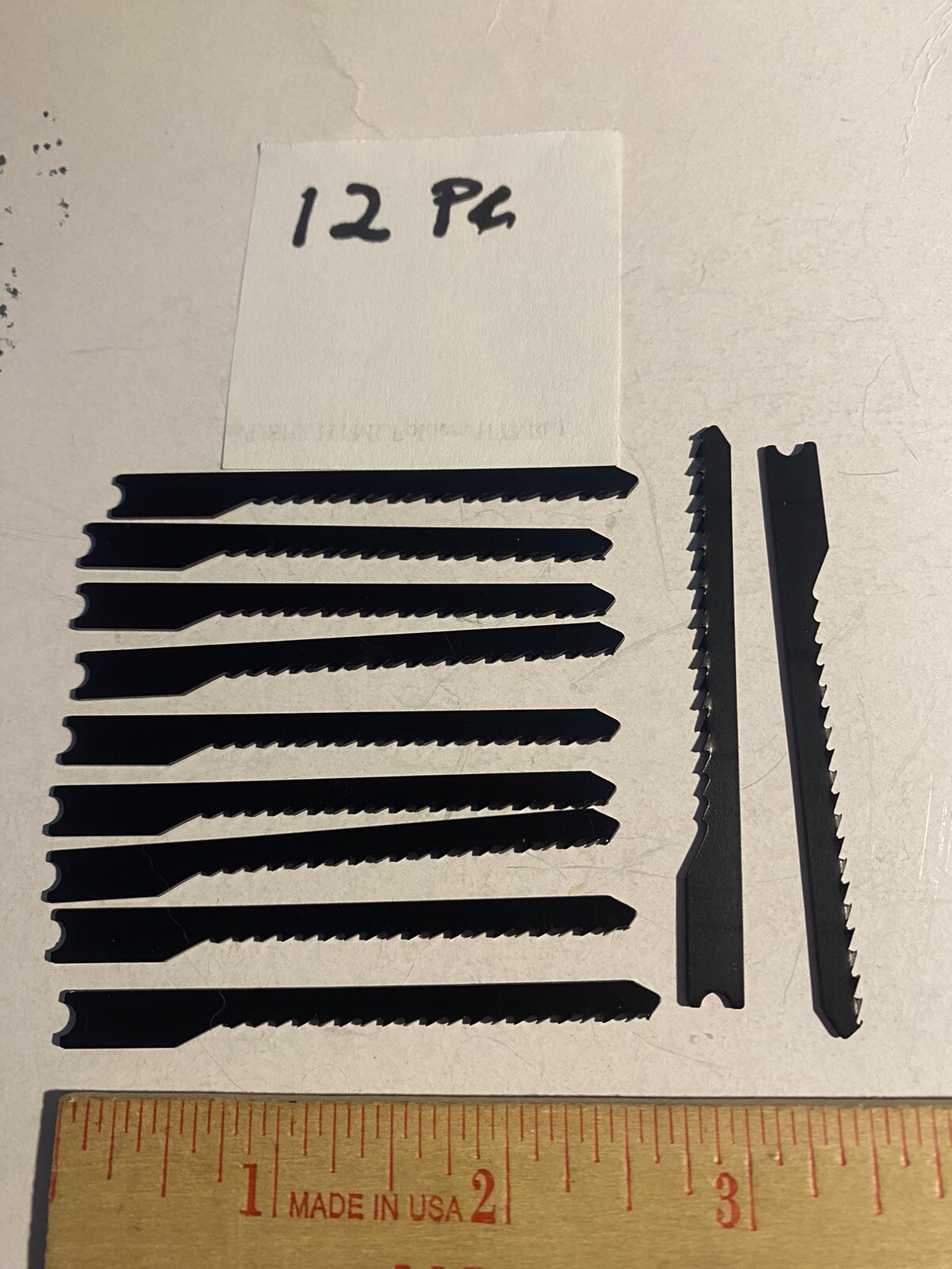 12 Pc JIG SAW BLADE 10 Tpi Scroll U SHANK WOOD CUTTING NEW Jigsaw Blades