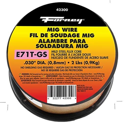 Forney 42300 Flux Core Mig Wire, Mild Steel E71TGS.030-Diameter, 2-Pound Spool