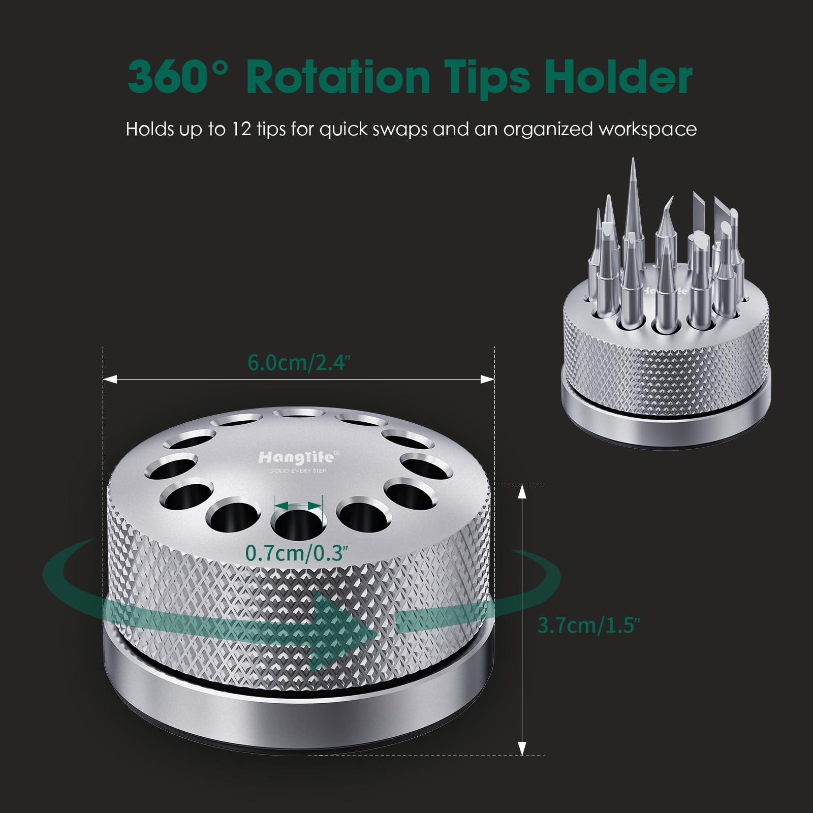 T18 Soldering Iron Tips with Tip Holder for Hakko FX-888D FX-888 FX8801 FX-60…