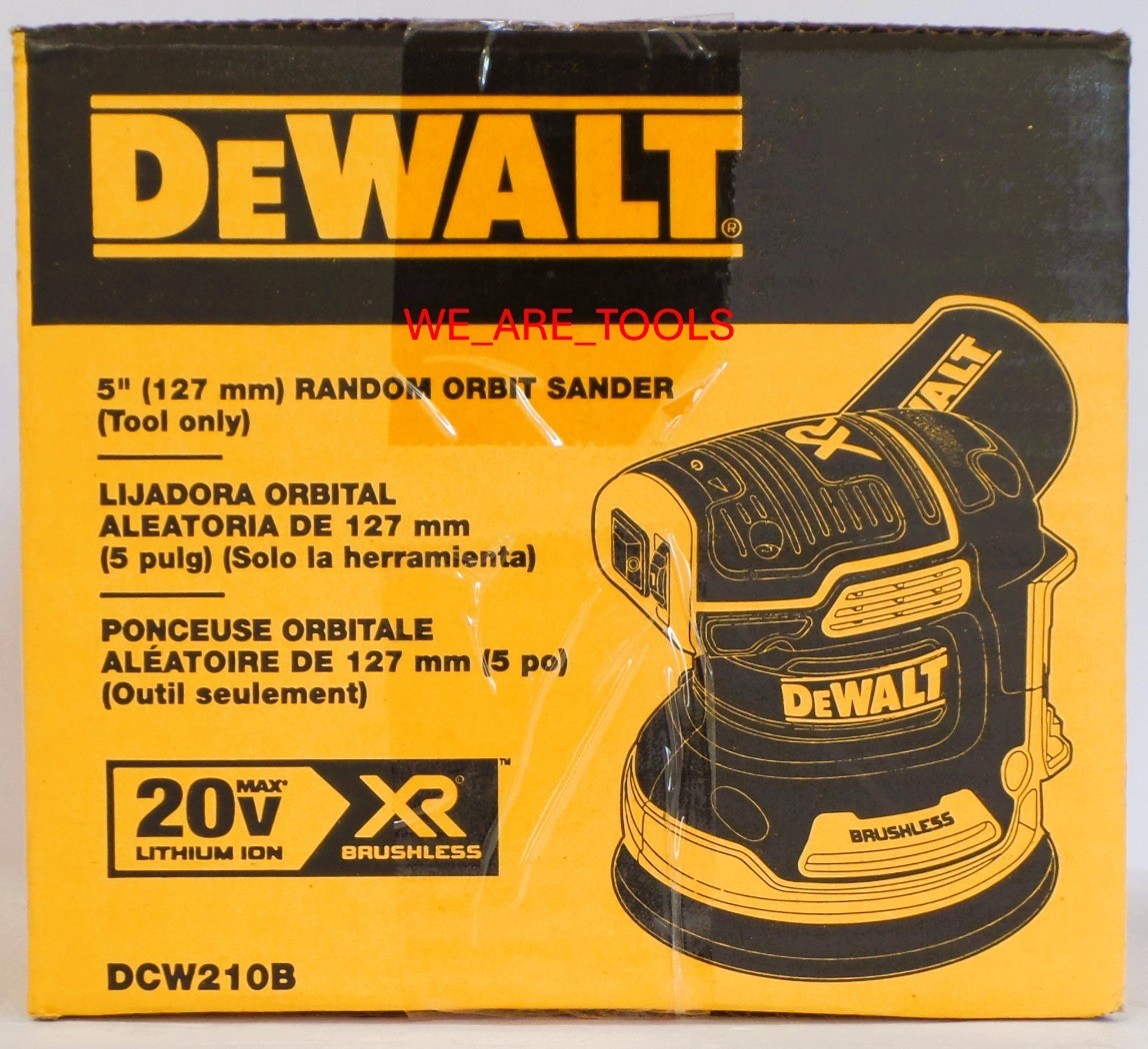 DeWalt DCW210B 20V MAX Cordless 5&Prime; Variable Orbital Sander Brushless 20 Volt