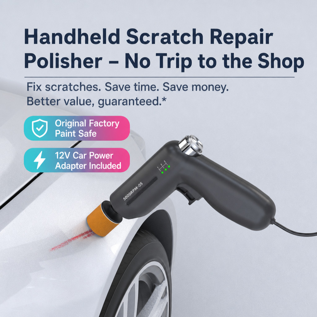 12V Mini Car Polisher Wired Scratch Remover for Polishing / Sanding / Cleaning