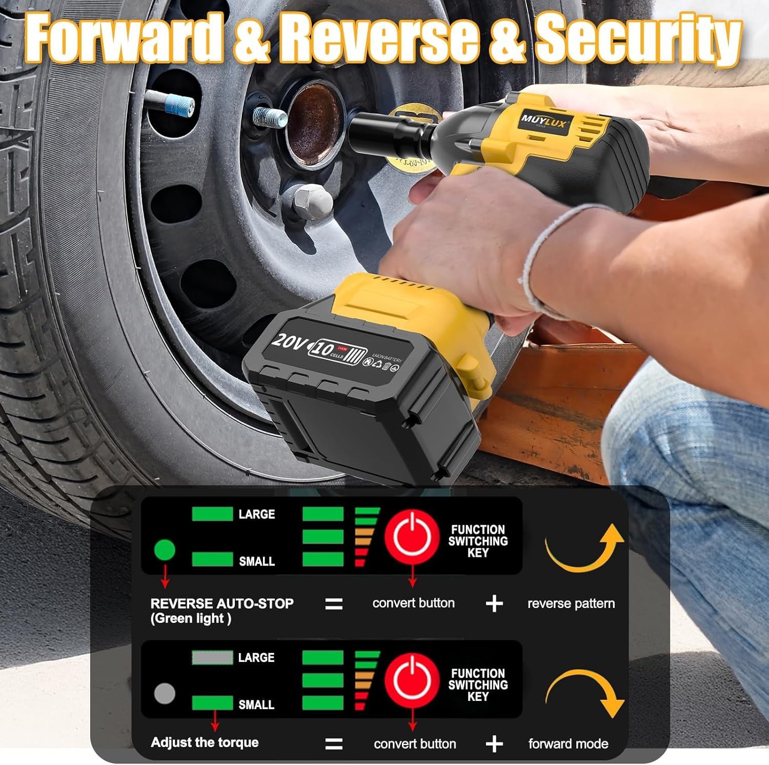 Durable 12 » Cordless Impact Driver, 430Nm Torque – Perfect for Tire Removal