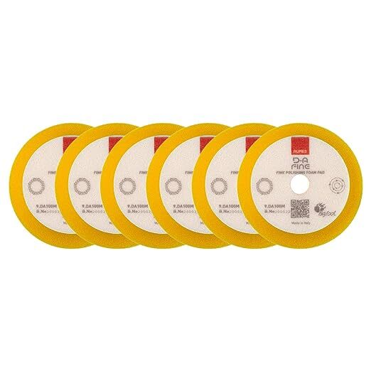 RUPES 100 mm (4 inch) High Performance Fine Finishing Foam Pad D-A Fine (6)