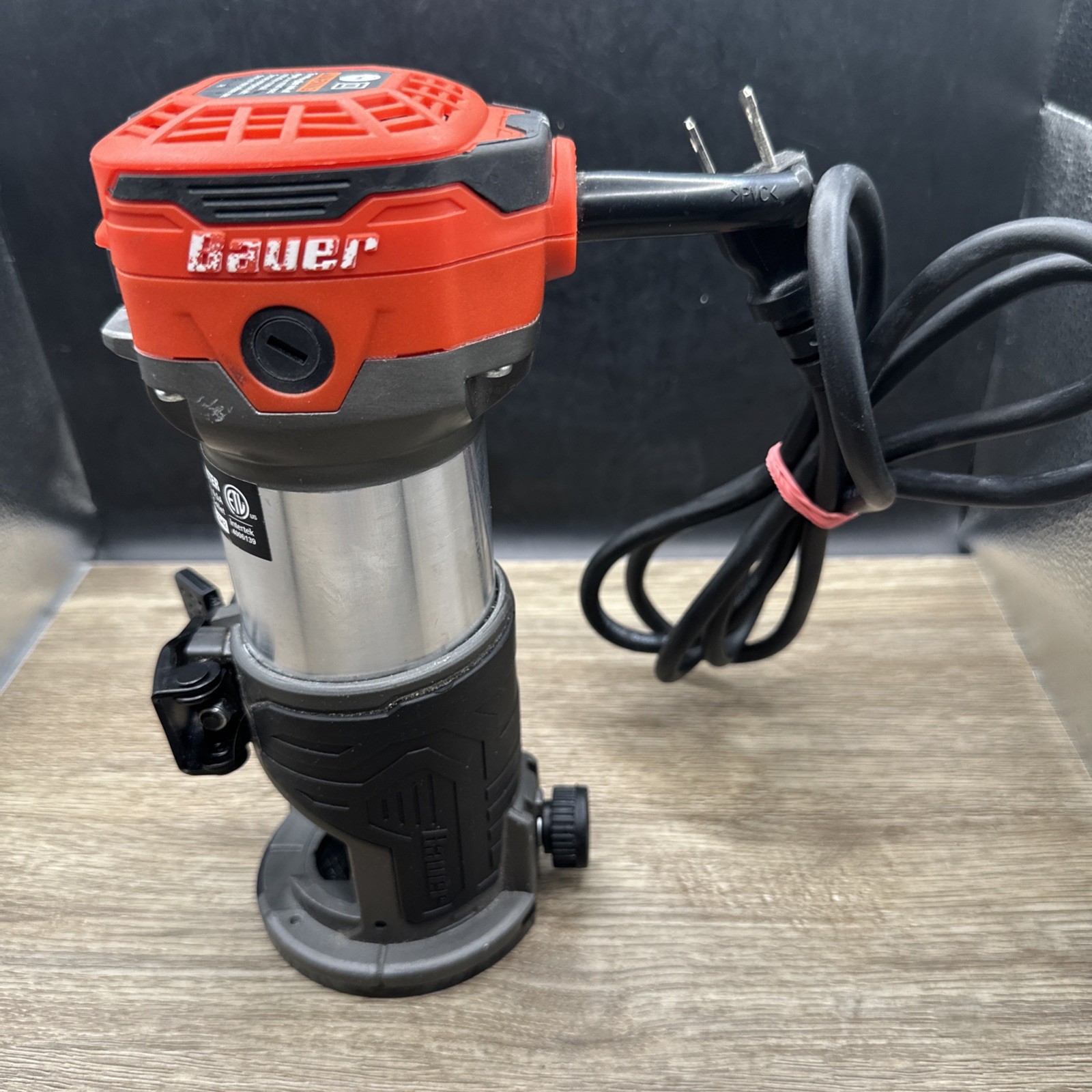 Bauer 23121E-B Variable Speed Compact Router 6.5 Amp Tool