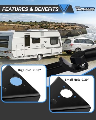 2&Prime; A-Frame Trailer Coupler,Fits 2-Inch Hitch Ball, Capacity 7000LBS, for