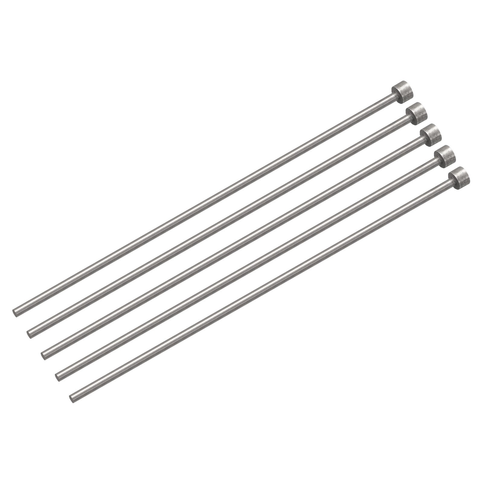 Straight Ejector Pins, 2.5mm Dia 65Mn Steel Round Tip Punch 150 Long 5Pcs