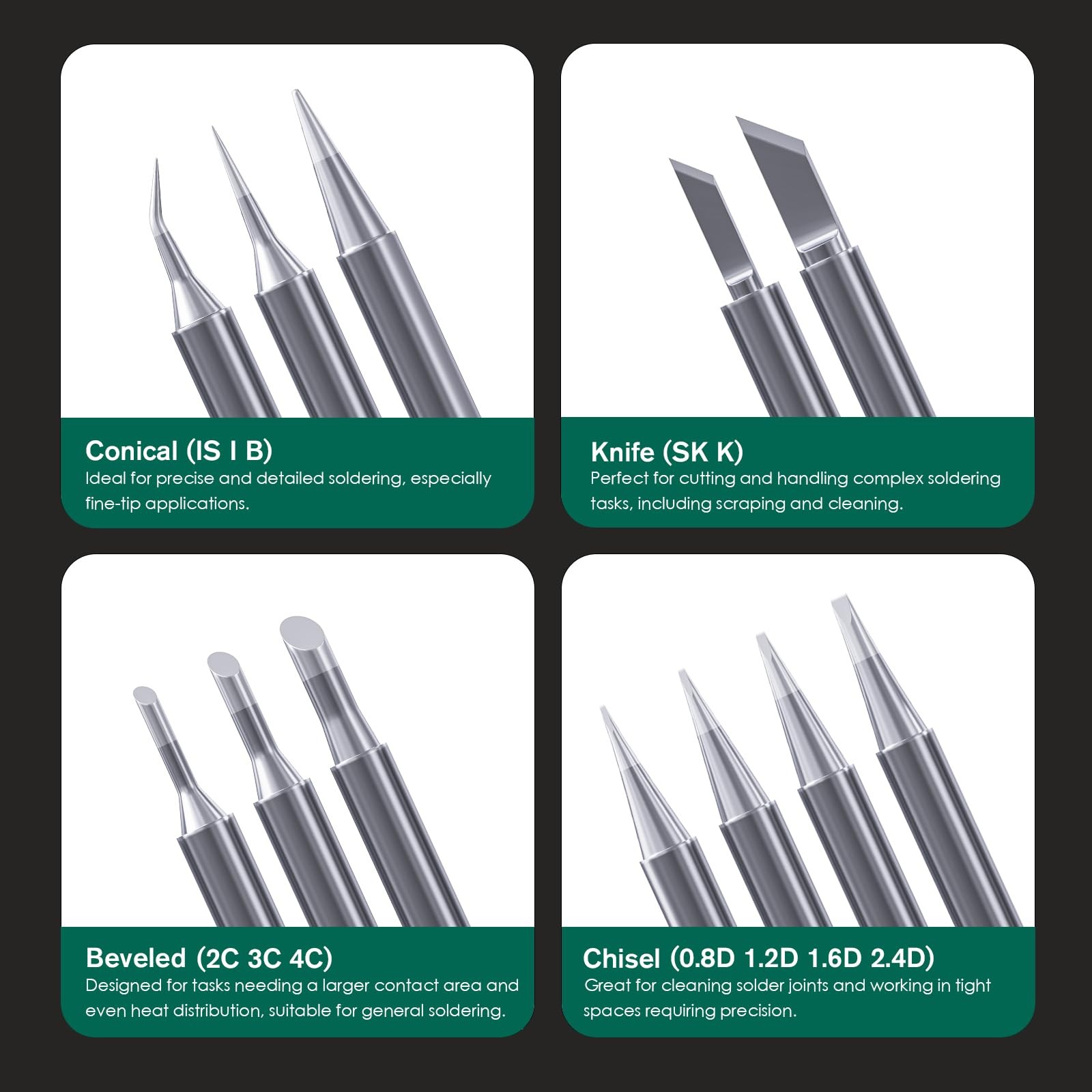 900M Soldering Iron Tips for Hakko, Yihua, Atten, Quick, Ryobi, and More Sold…