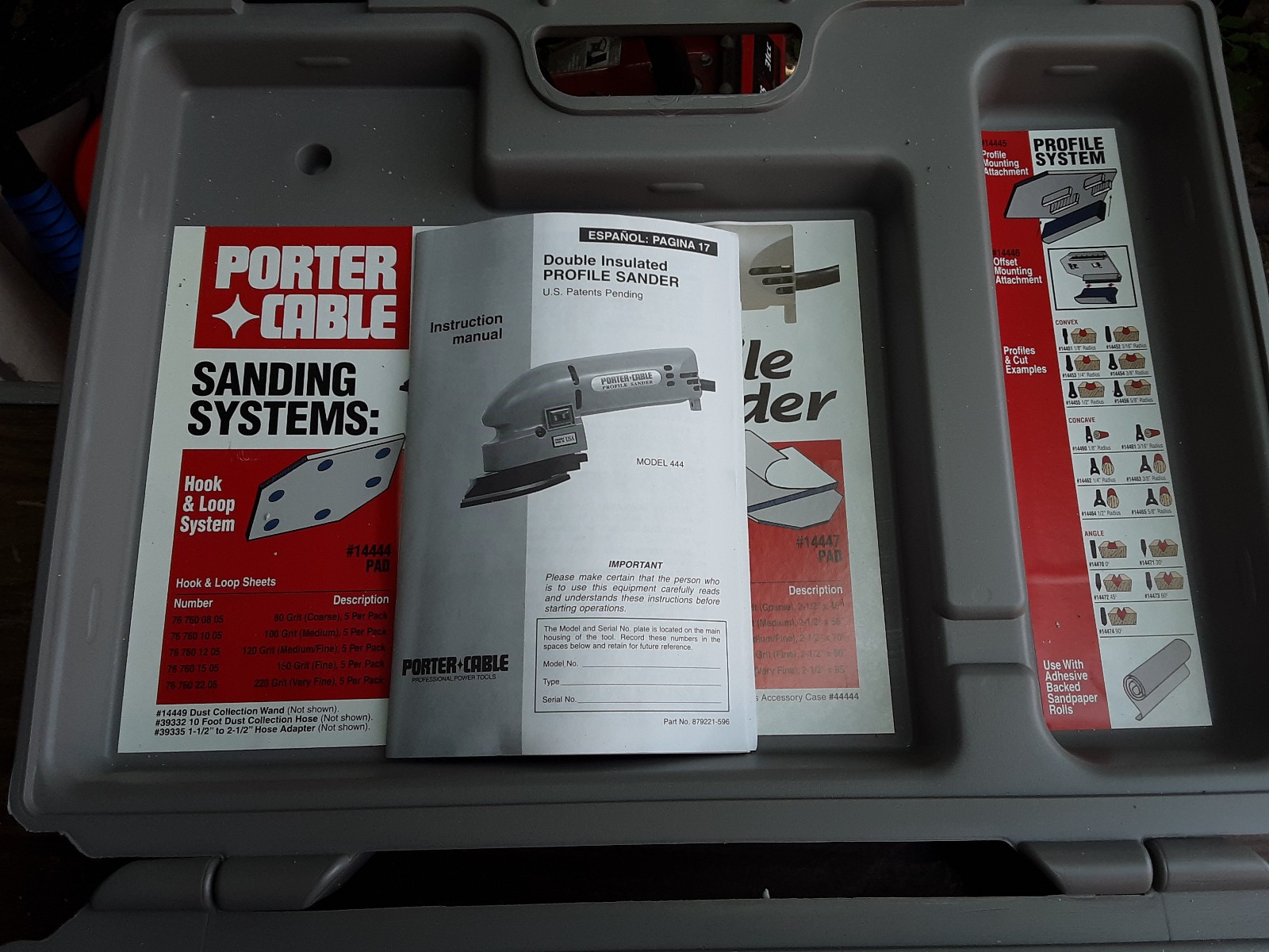 Porter-Cable Electric Profile Sander 444 w/ Hard Case
