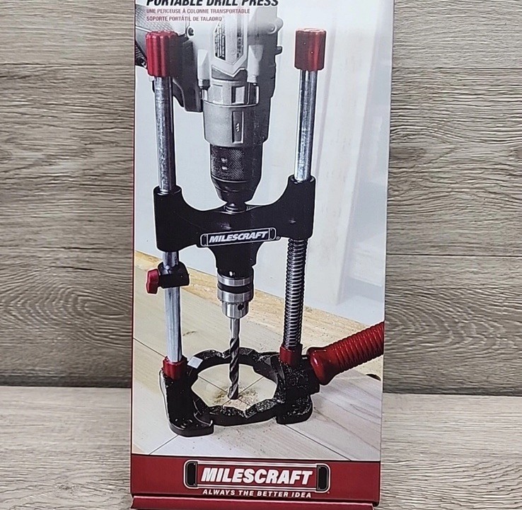 Milescraft 1318 DrillMate Portable Drill Guide – Drill Guide Attachment