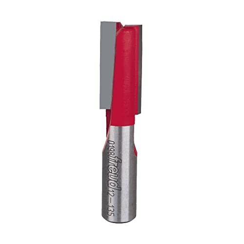 Freud 12-135 19/32&Prime; Diameter Double Flute Straight Bit (Eclipse Grind)