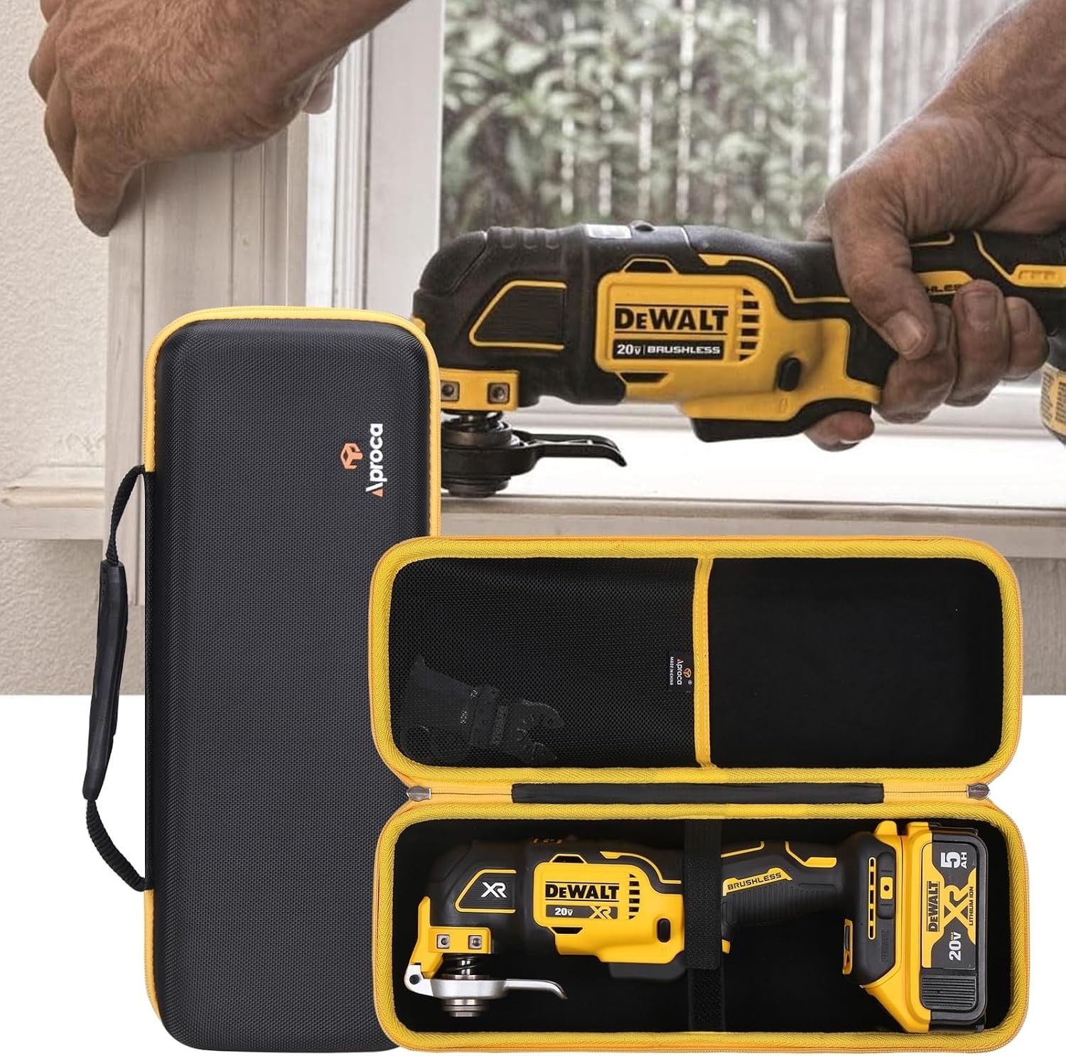 Portable Hard Storage Case, for DEWALT DCS356B / DCS354B 20V Max XR Oscillating