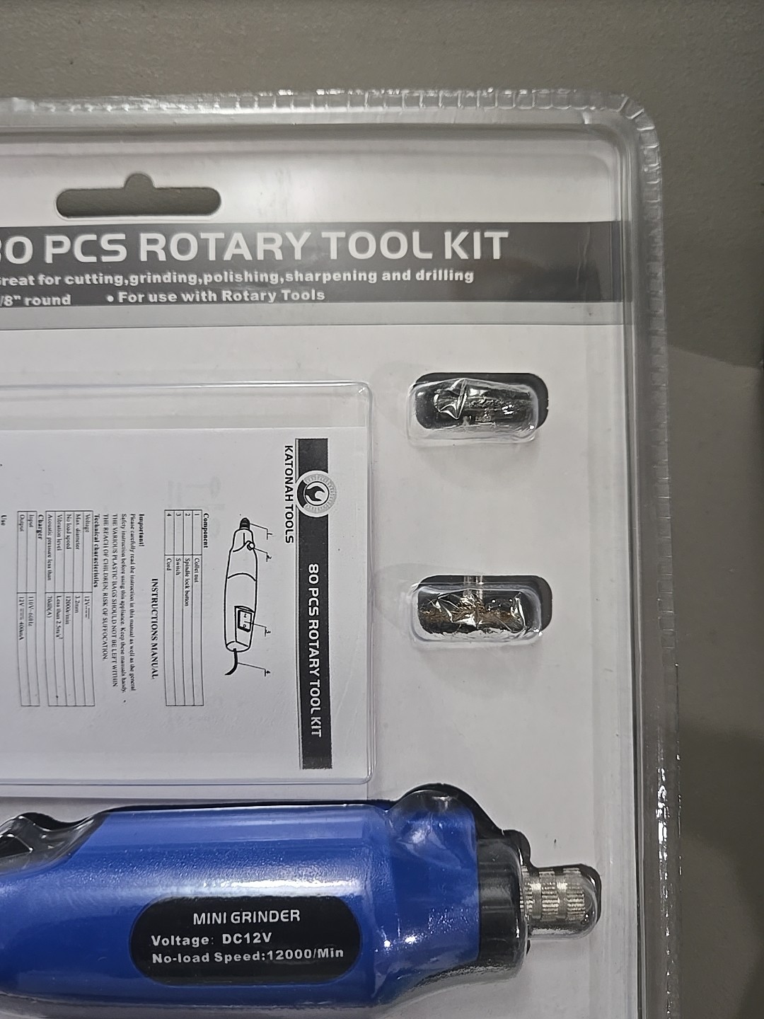 Katonah Tools 80-pc Rotary Tool Kit