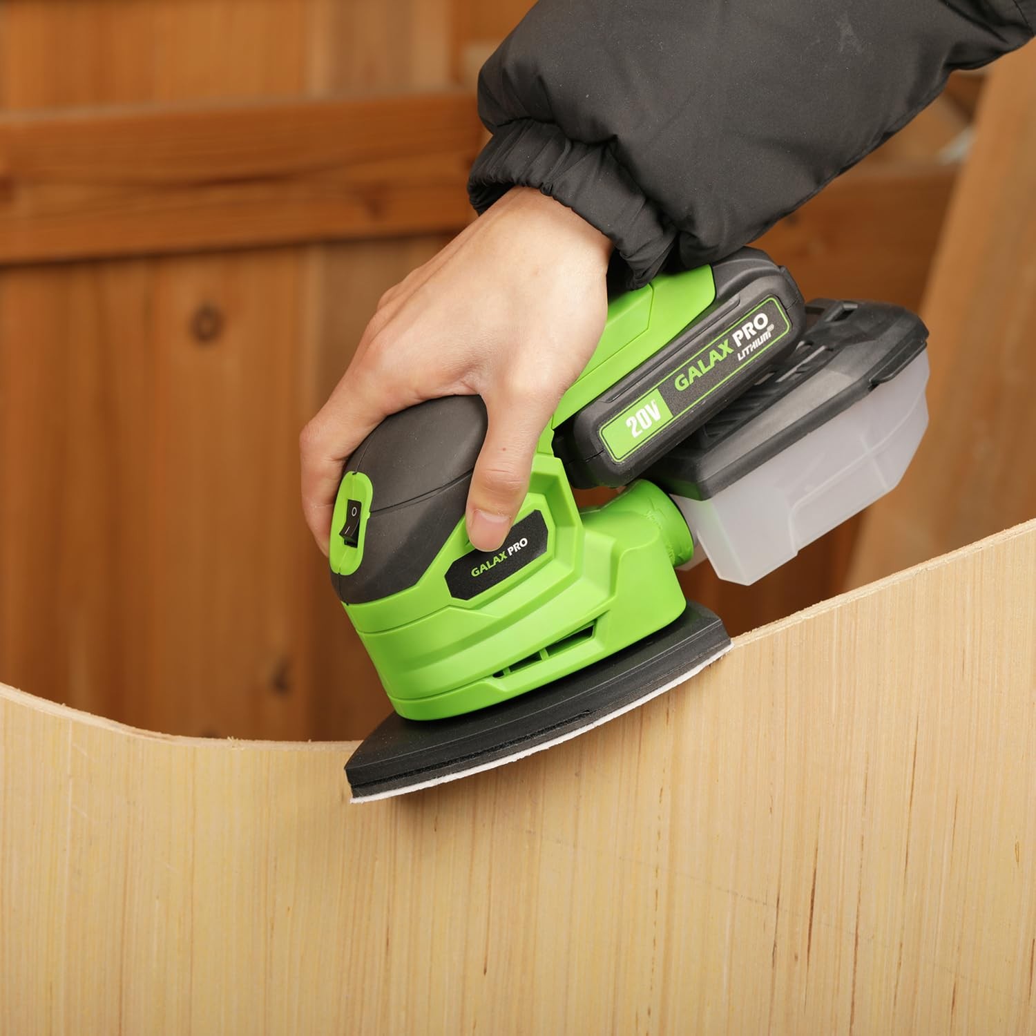 Cordless Sander,2.0A Battery,12000 RPM Powerful Speed Detail Sanders with 20Pcs