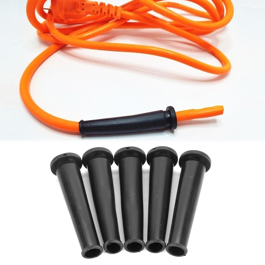 5Pcs Black Rubber Wire Protector Cable Sleeve Boot Cover for Angle Grinder
