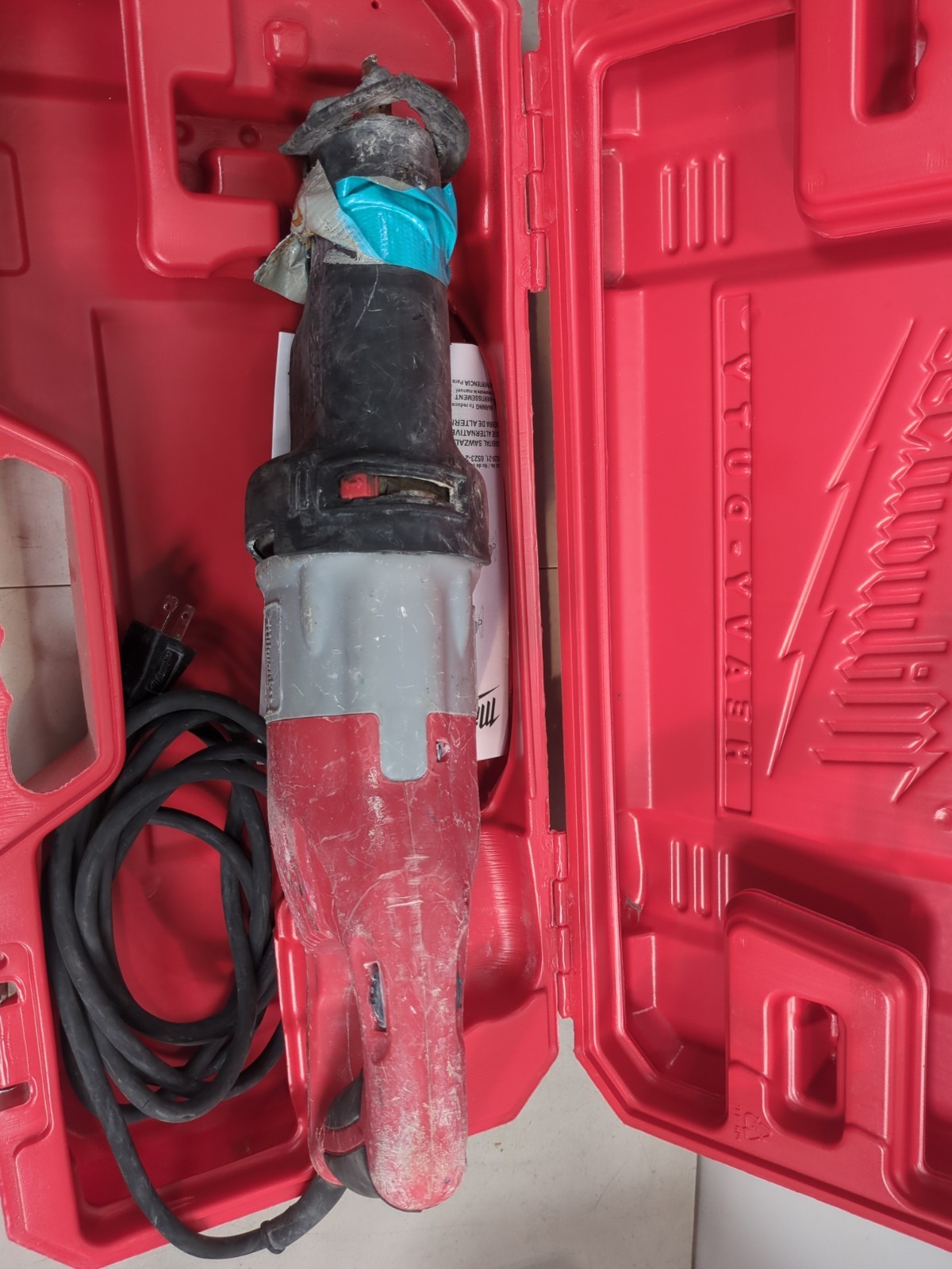 Milwaukee 6538-21 BROKEN 15 Amp Super Sawzall Reciprocating Saw BROKEN
