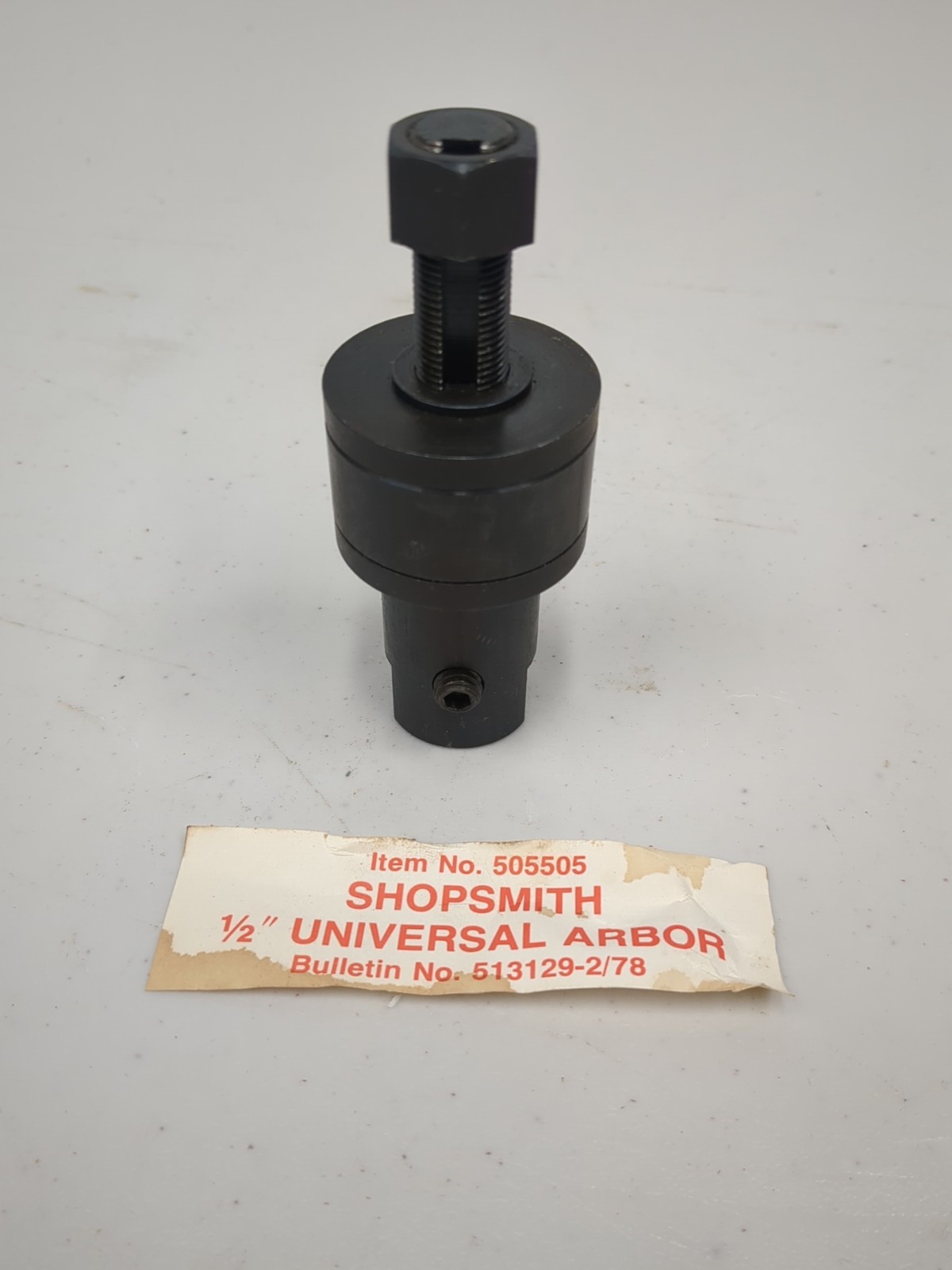 Shopsmith 1/2&Prime; Universal Arbor Item No. 505505 New in Case for Mark V 500 510…