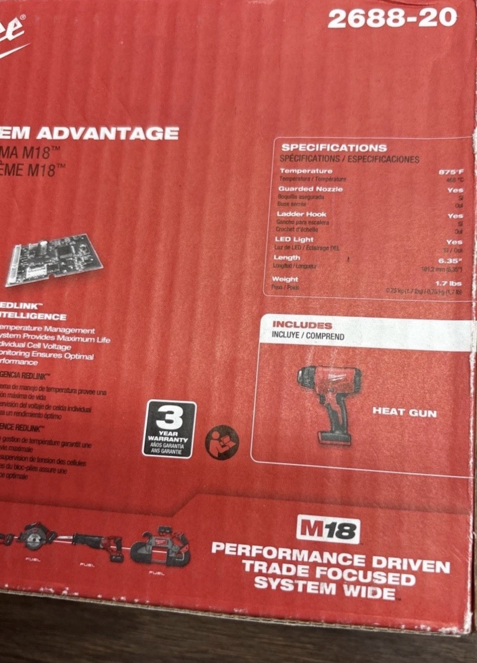 Milwaukee M18 Compact Heat Gun 2688-20 (Tool-Only) – NEW