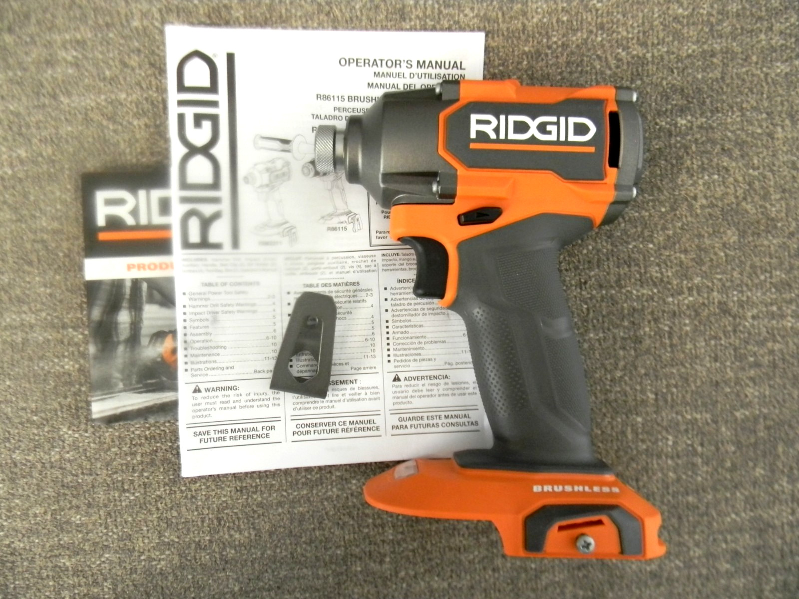 NEW RIDGID Brushless 18 Volt 18V 3-Mode R862311 1/4&Prime; Impact Driver – TOOL ONLY
