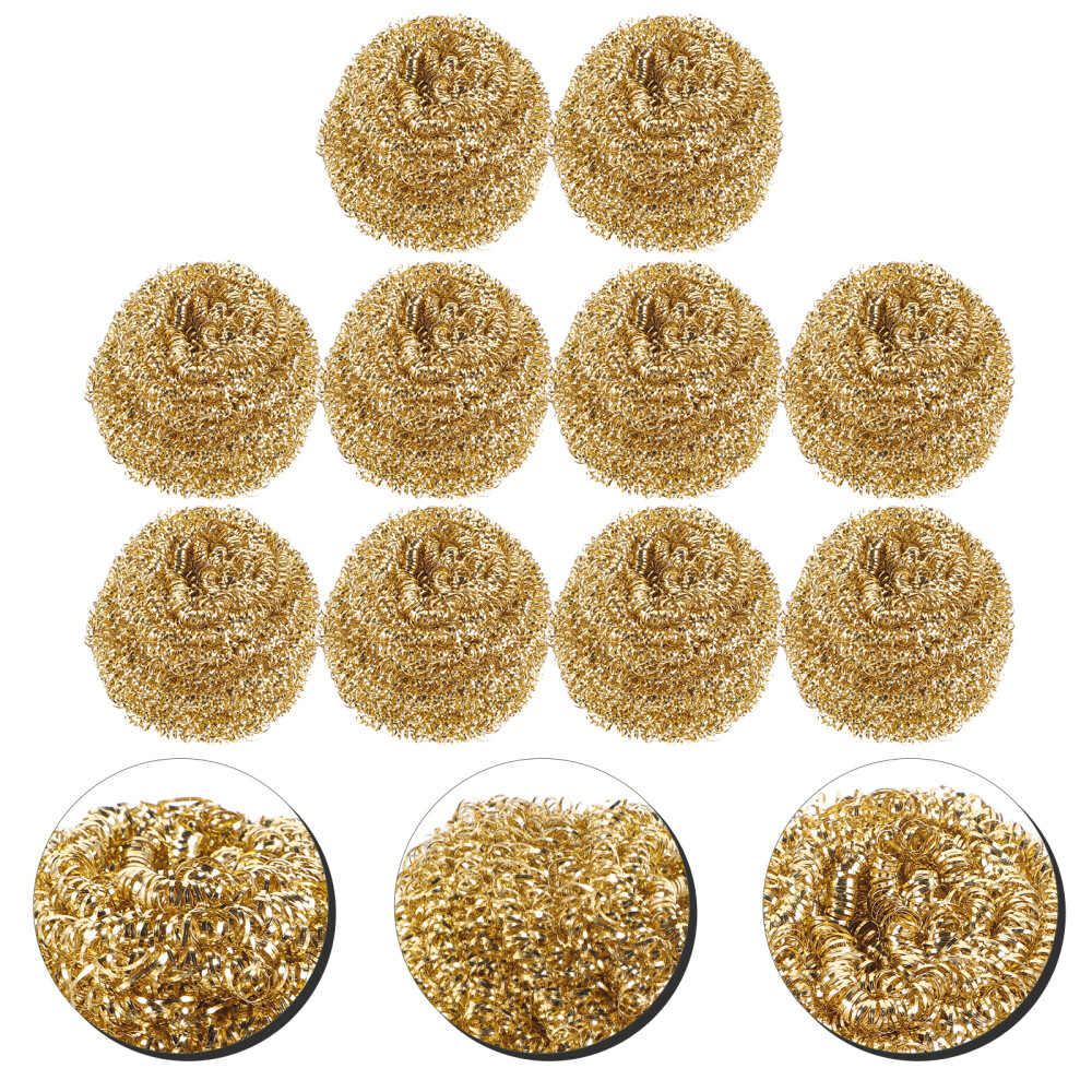 10Pcs brass cleaner String Ball Cleaning Silk Iron Steel Wool Copper Wire