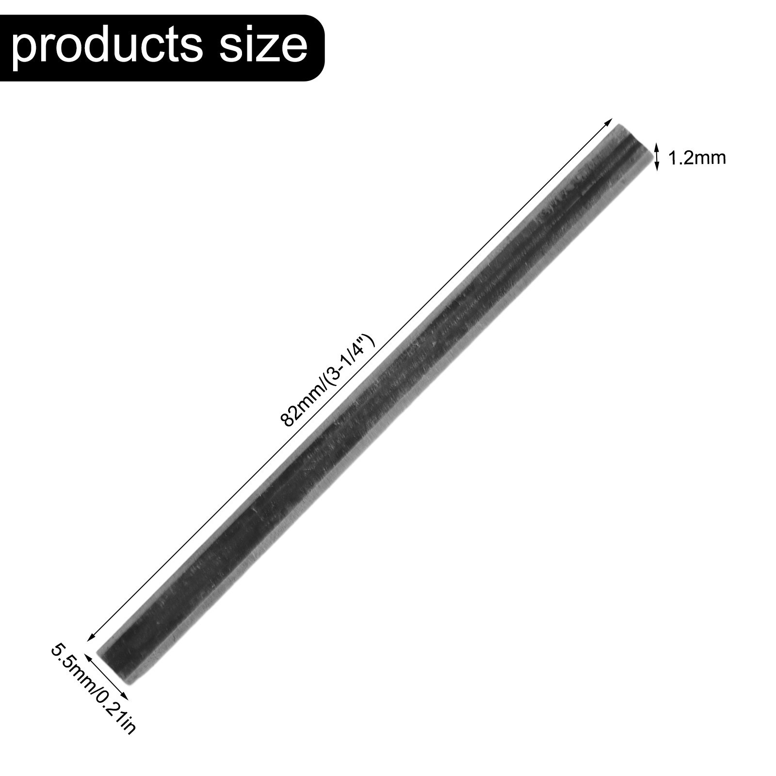 Planer Blades 82mm Carbide Hard Alloy High Precision Kits Manganese Steel