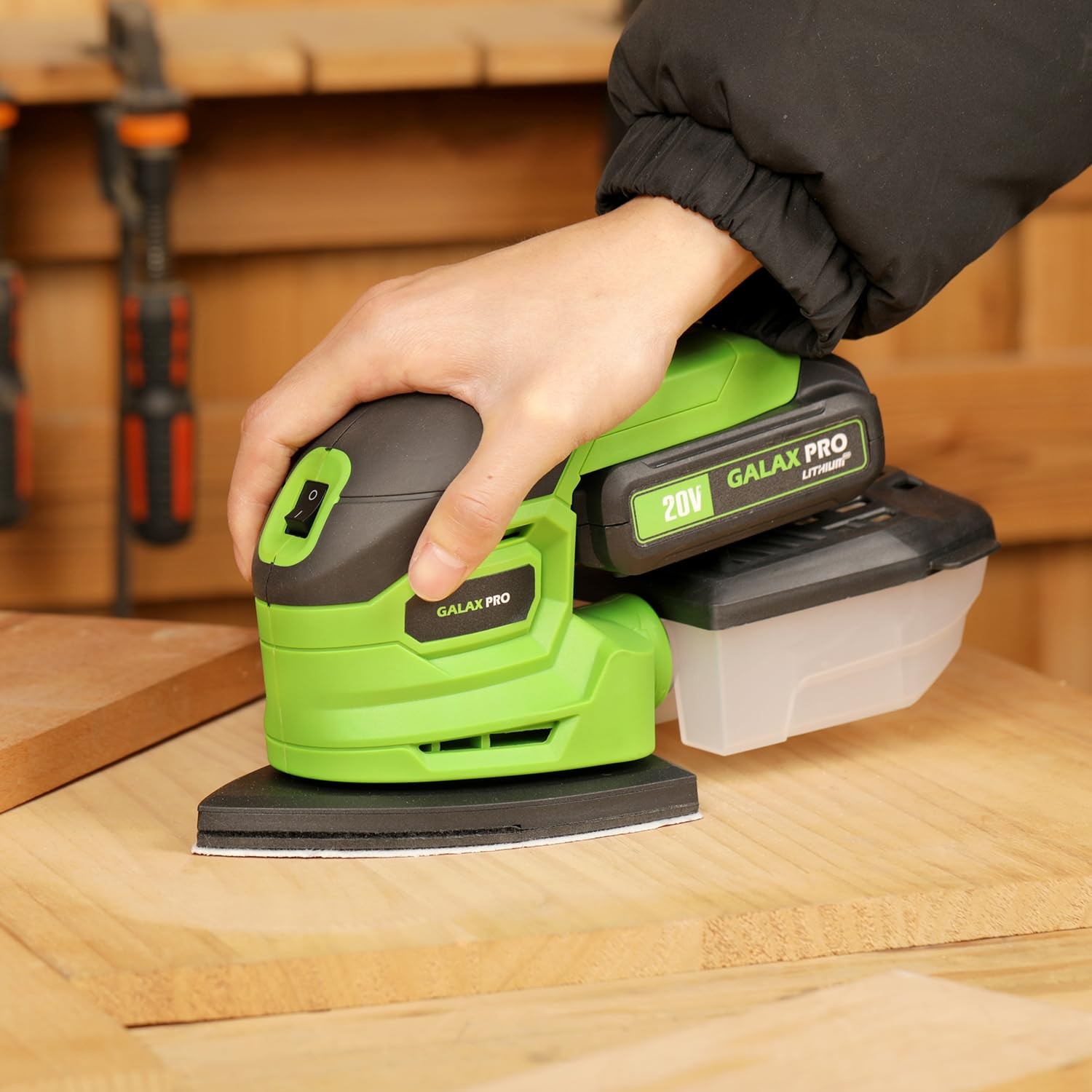 Cordless Sander,2.0A Battery,12000 RPM Powerful Speed Detail Sanders with 20Pcs