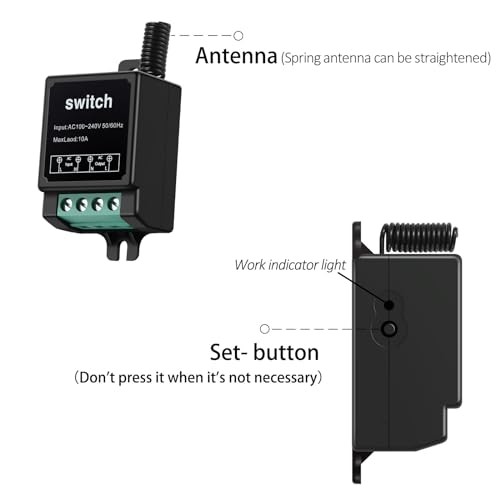 220v Remote Control Switch,Mini 220 Volt Wireless Remote Switch,ac AC:100v-240v