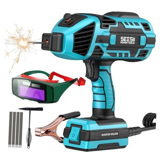 Portable Welder Handheld, 110V 120A Portable Welder with Welding Goggles