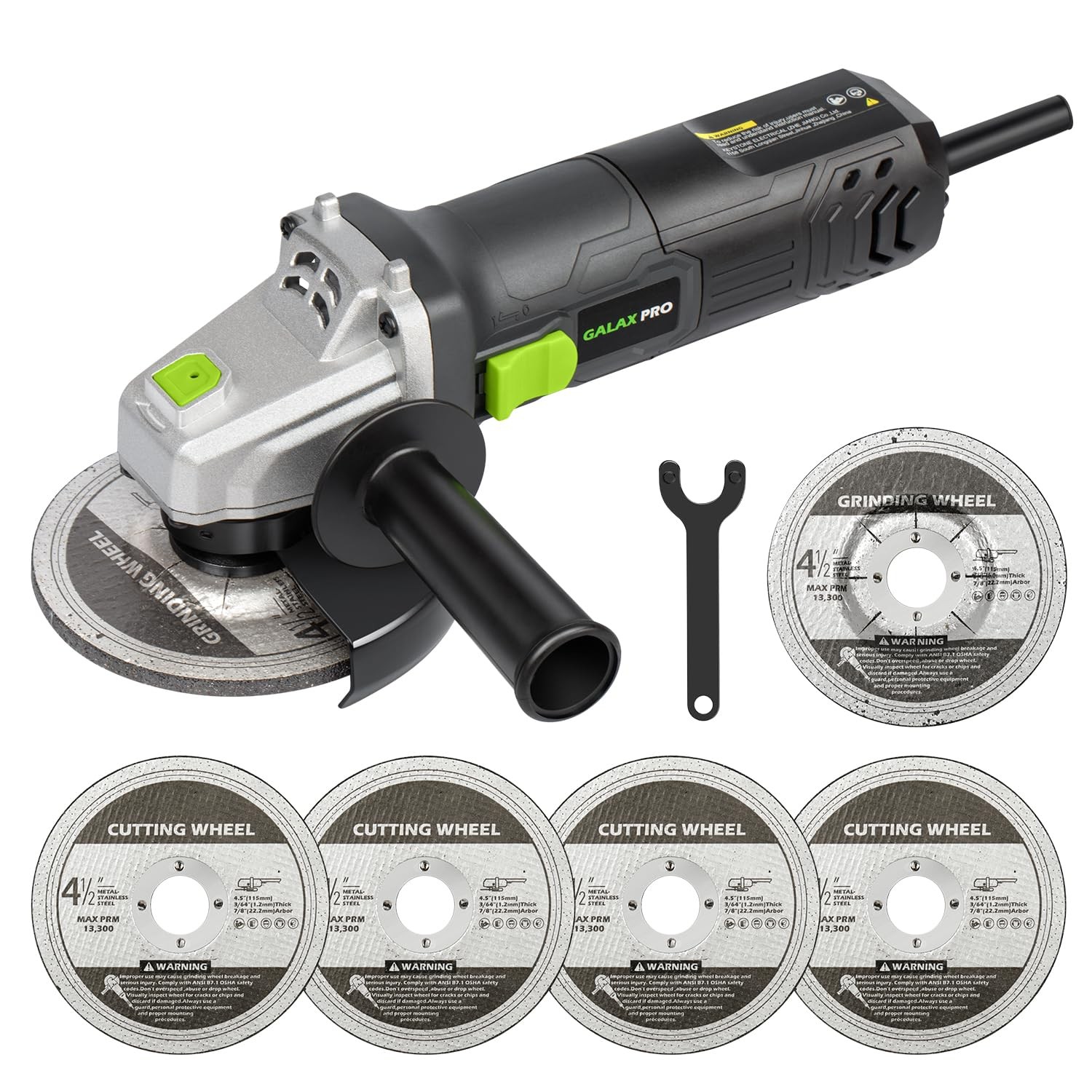 Amoladora Angular 4 1/2 Electrica herramientas 110V Pulidora Cortadora De Metal‏