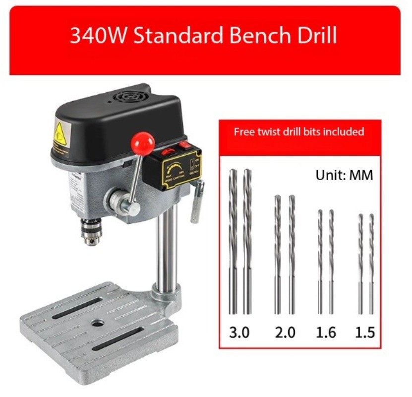 Drilling Machine Woodworking Metal Drilling Machine with Adjustable Speed 1050W