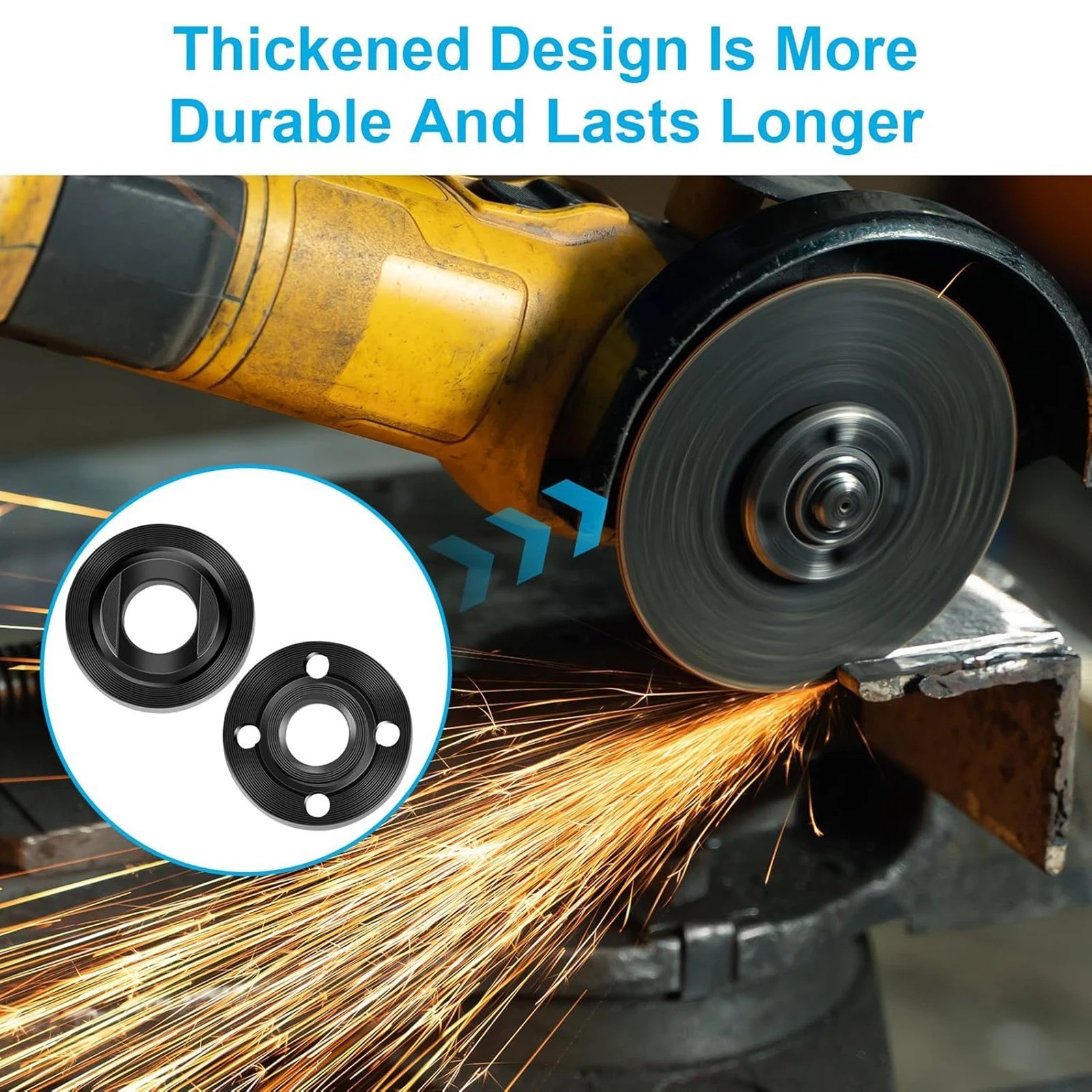 Grinder Flange Lock Nut Wrench Fit Milwaukee Dewalt Makita 4-1/2&Prime;5&Prime; 5/8-11 Parts