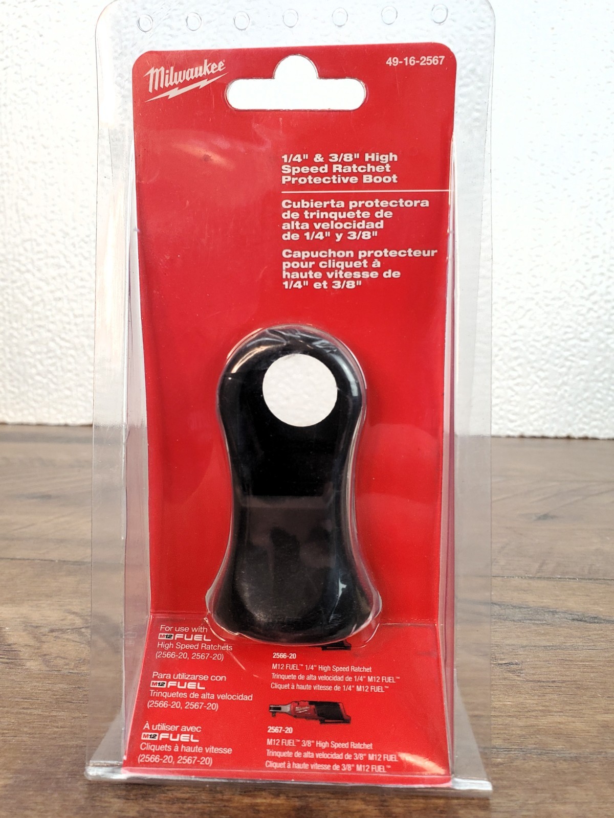 New Milwaukee 49-16-2567 M12 FUEL 1/4 & 3/8 High Speed Ratchet Protective Boot