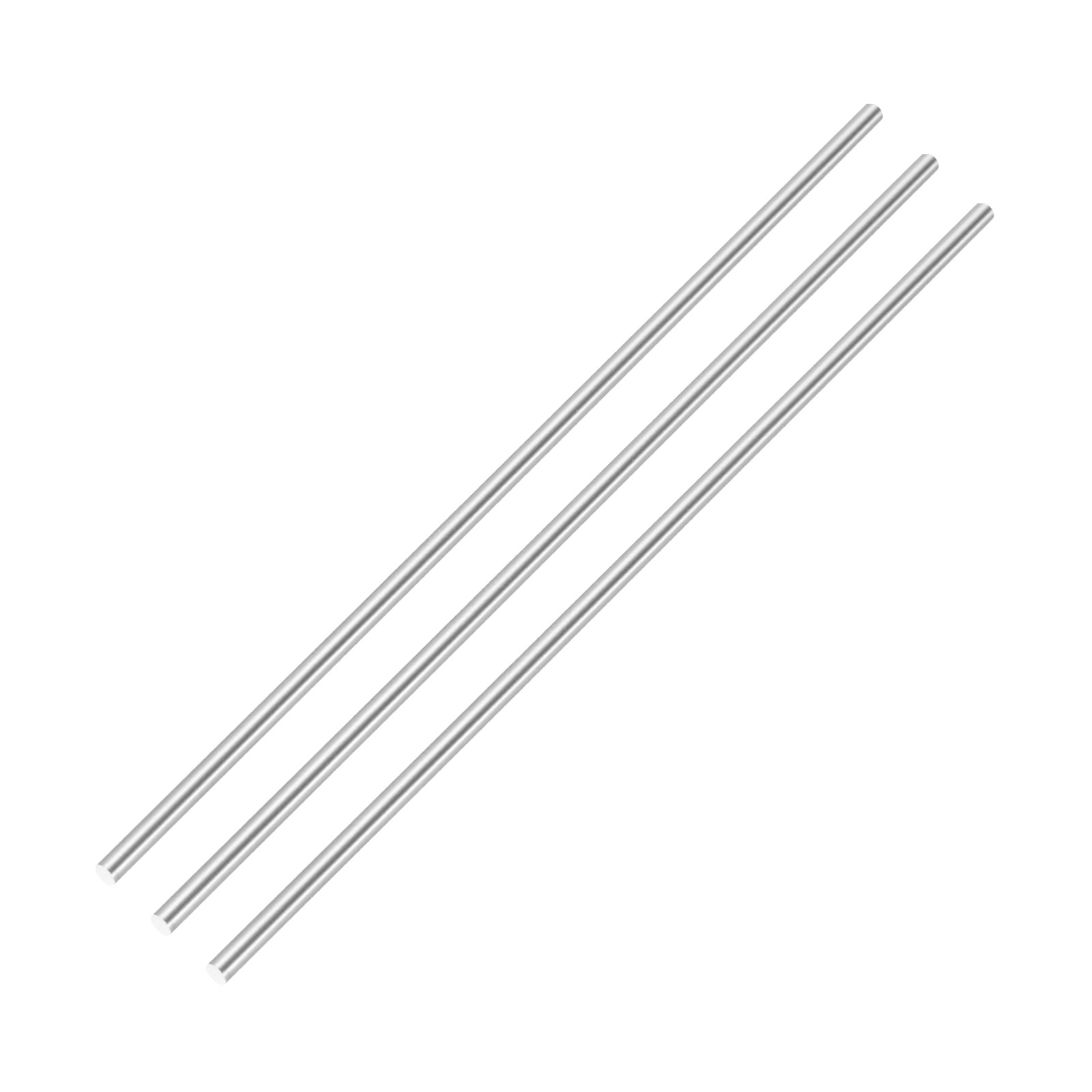 Round Steel Rod, 2.5mm x 200mm HSS Lathe Bar Stock Tool, 3 Pcs