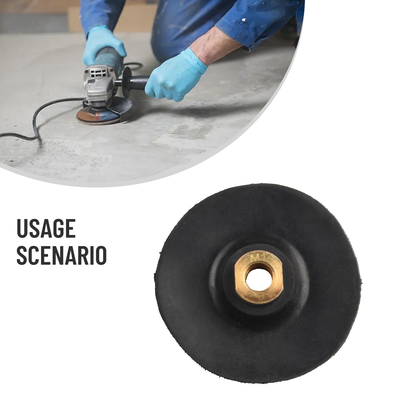 Polishing Holder Rubber Backing Pad Rubber And Metal Rubber Backer Pad