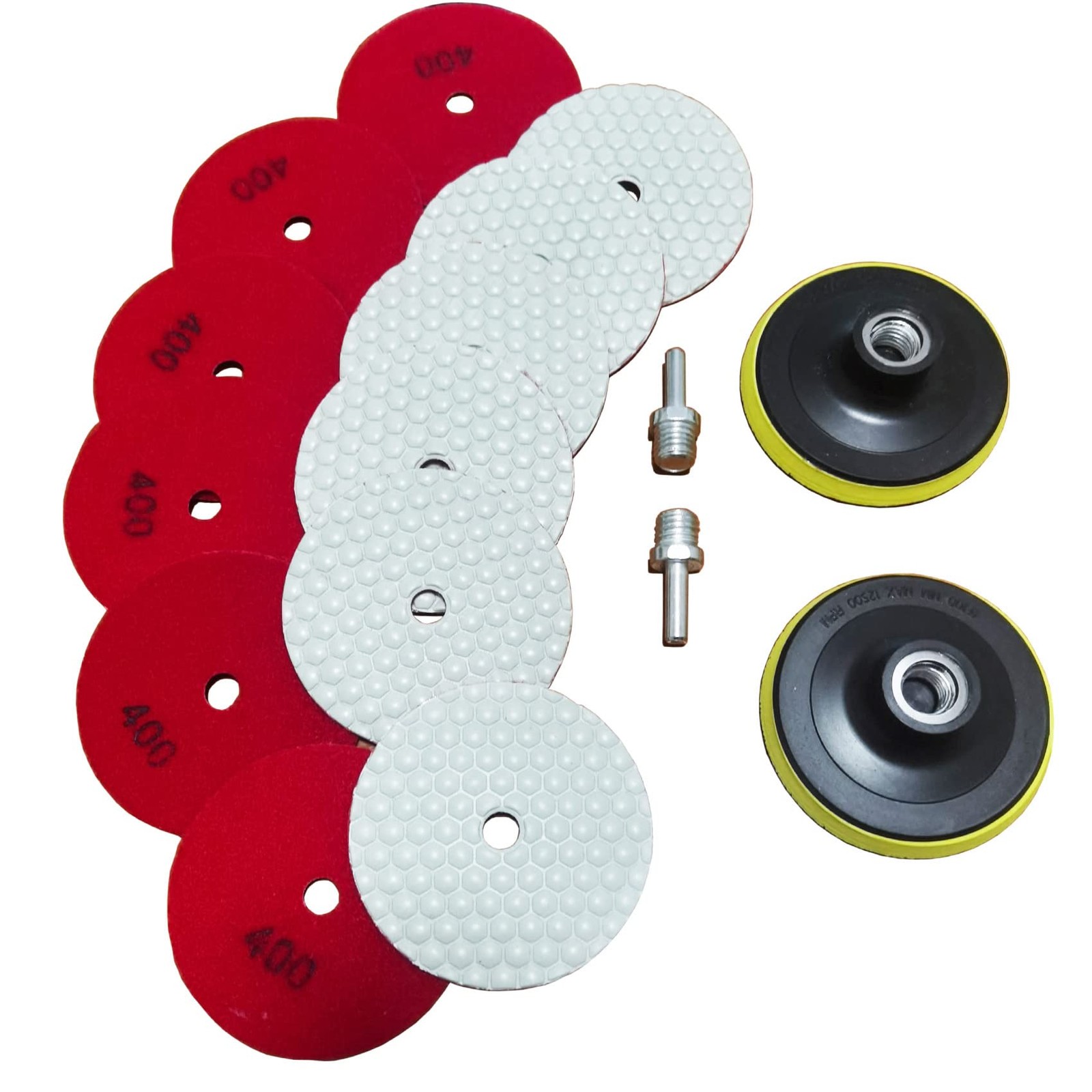 Dry Diamond Polishing Pads 4&Prime; Grit 400 for Granite, Marble, Quartz, Concrete
