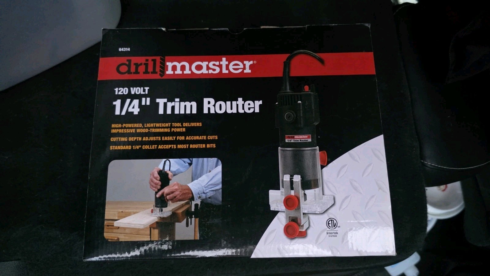 NEW Drill Master 1/4&Prime; Trim Router 120v 26000 Rpm 1/4&Prime; Collet model 64314