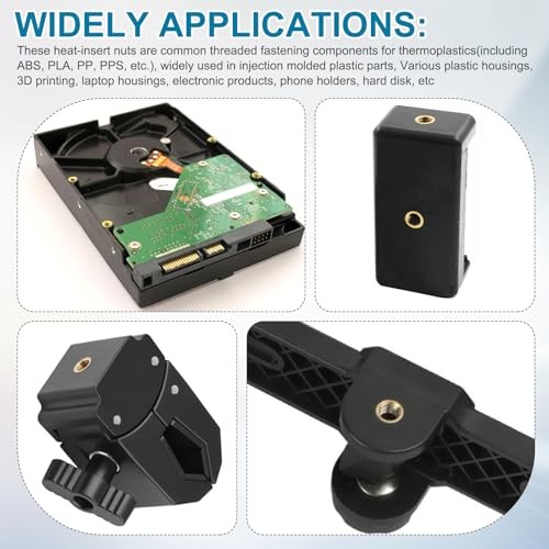 Pcs Threaded Inserts with Soldering Iron Tip Press M2 x 2.5mm H x 3.5mm OD 50